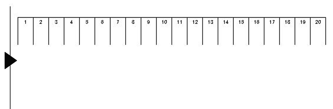 石山駐車場の駐車配置図