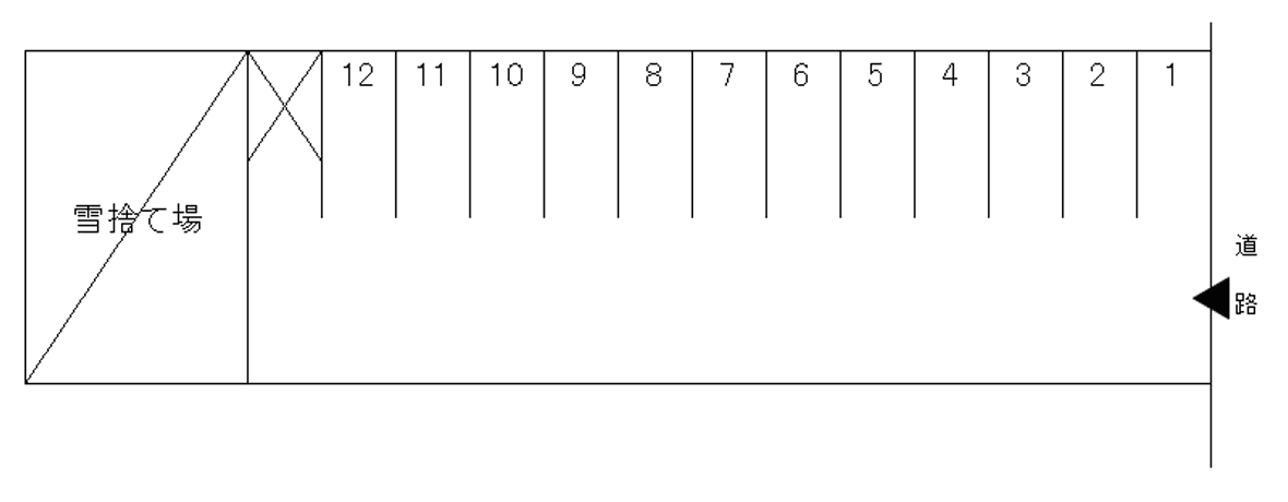 和徳町齋藤駐車場の駐車配置図