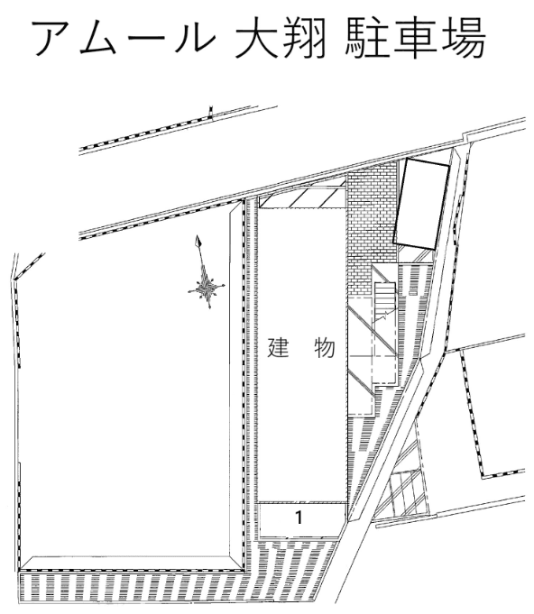 アムール 大翔 駐車場の駐車配置図