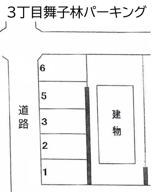 3丁目舞子林パーキングの駐車配置図