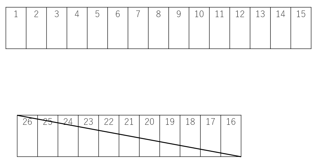 吹屋町駐車場の駐車配置図