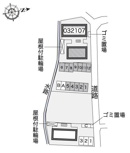 レイクホライズン(32107) 敷地外駐車場の駐車配置図