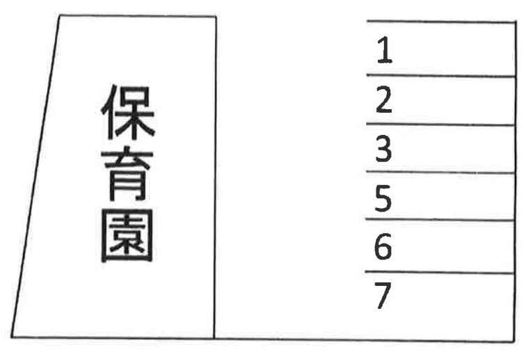 加山駐車場(白子1-1915)の駐車配置図