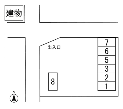 310駐車場の駐車配置図