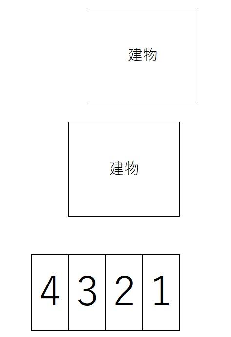 60619DUPLEX国王3Aの駐車配置図