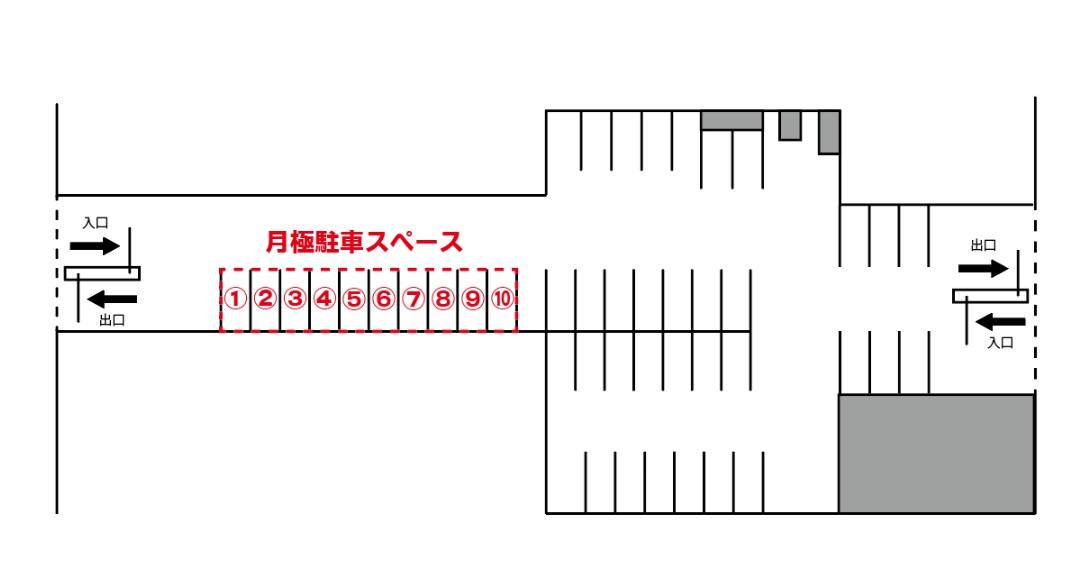 Dパーキング弘前土手町PS第1の駐車配置図