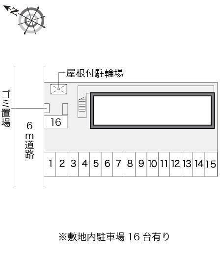 松風(13884)の駐車配置図