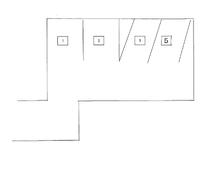 おかづ駐車場の駐車配置図