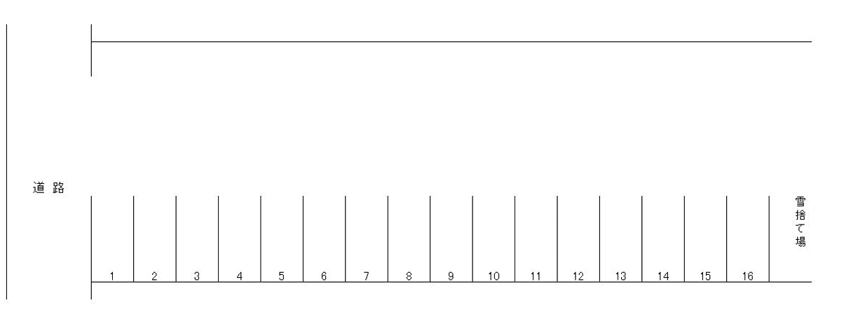 桔梗野1丁目駐車場の駐車配置図