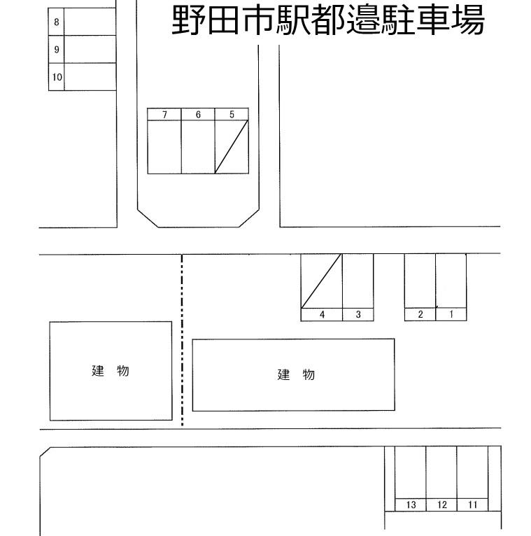 野田市駅都邉駐車場の駐車配置図