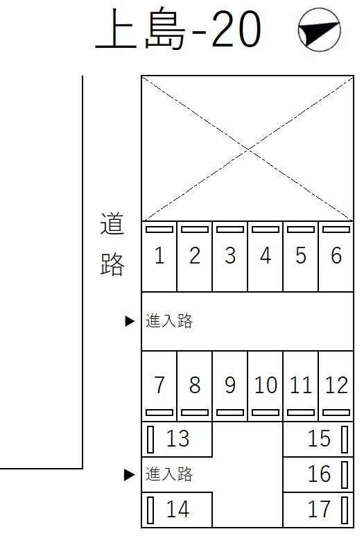 上島-20の駐車配置図