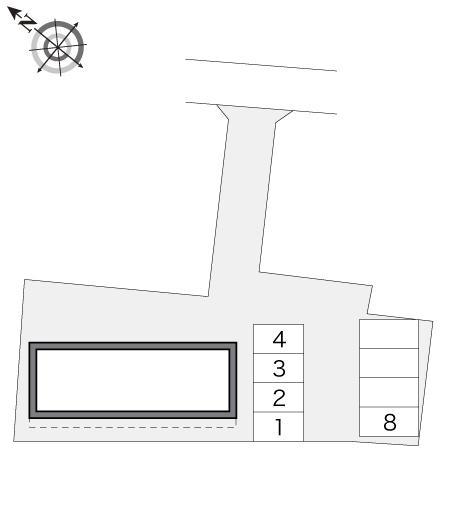 ノースフィールド(13841)の駐車配置図