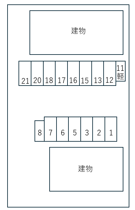 グリーン ルーラル Aの駐車配置図