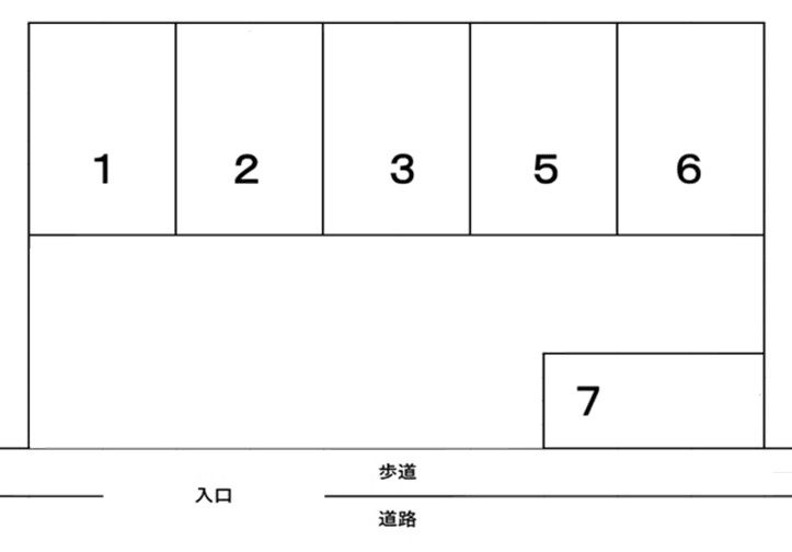 43駐車場の駐車配置図