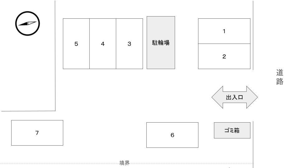 グリーンパーク平岸駐車場の駐車配置図