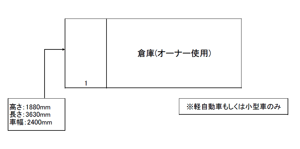 津田駐車場 の駐車配置図