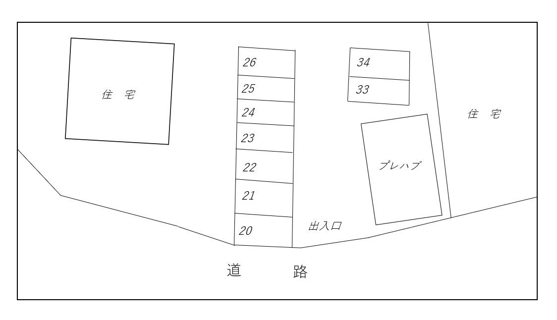 ソーコーパーキングの駐車配置図