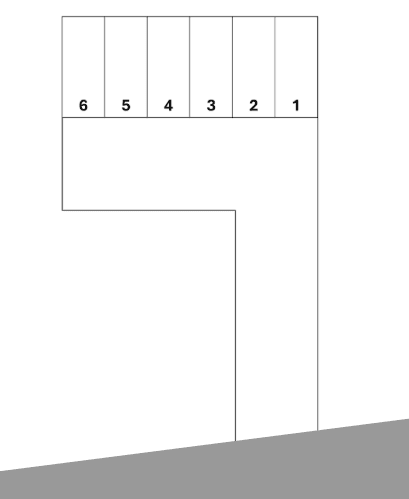 スマイルパーク寺前196-1の駐車配置図