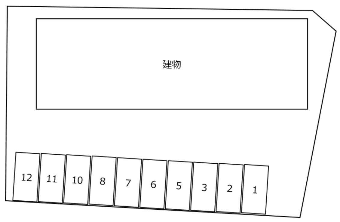 Easter別駐車場の駐車配置図