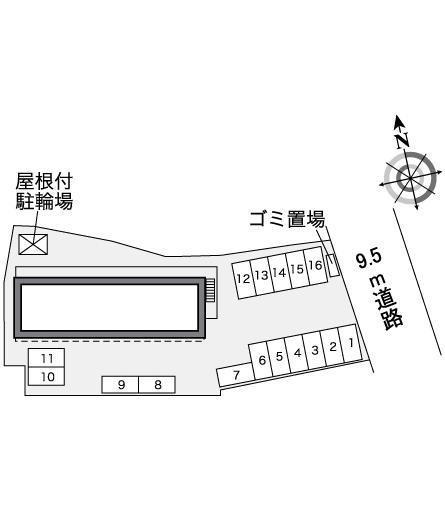 喜多方(35863)の駐車配置図