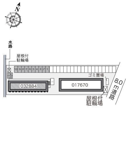 寺町(32884)の駐車配置図