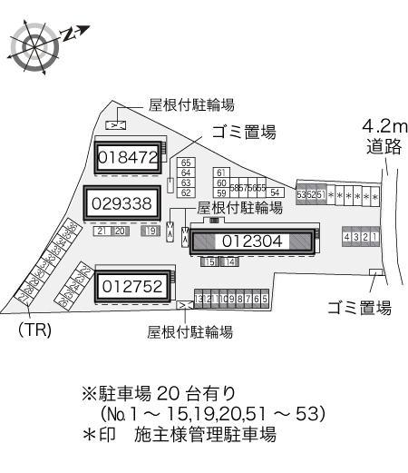 セジュール(12304)の駐車配置図