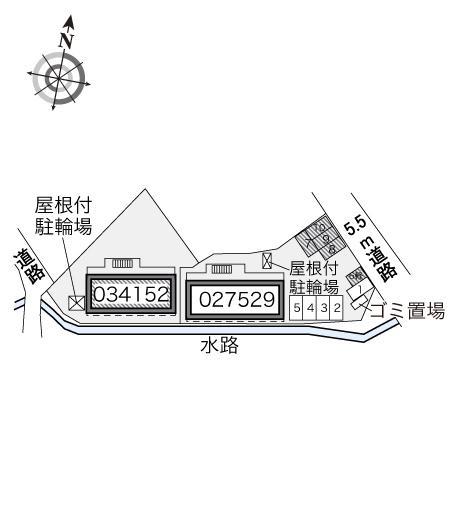 スターライツ(34152) 敷地外駐車場の駐車配置図