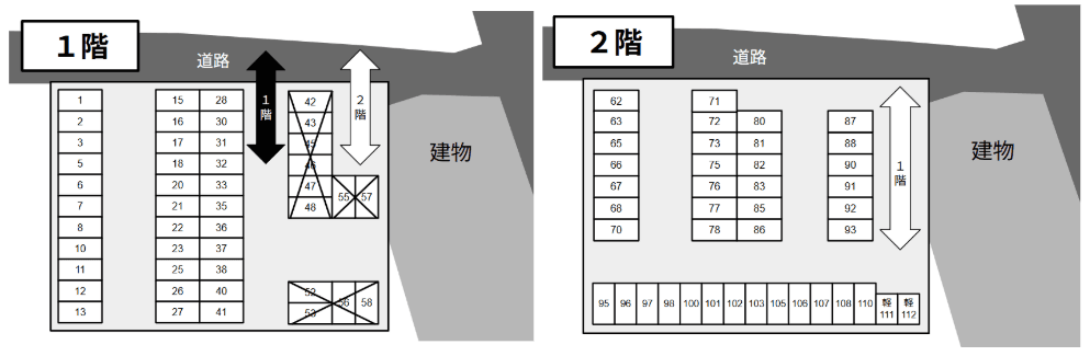 STパーキングの駐車配置図
