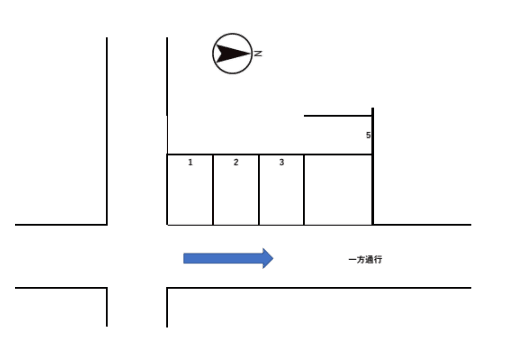 神拝甲507-2 駐車場の駐車配置図