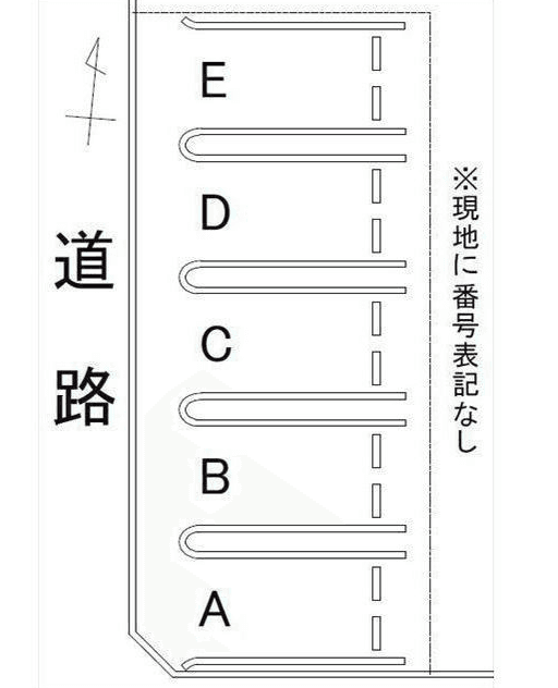 西念3丁目Tパーキングの駐車配置図