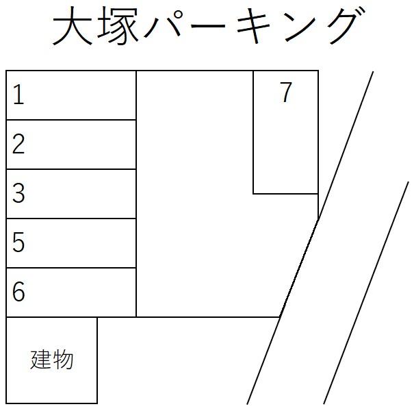 大塚パーキングの駐車配置図