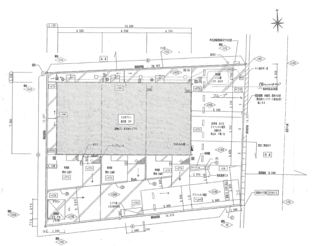 EVAH GREENの駐車配置図