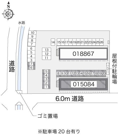 忠雅Ⅲ(15084)の駐車配置図