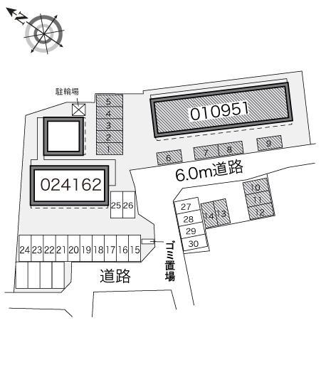 ジュネスピューパ(10951)の駐車配置図