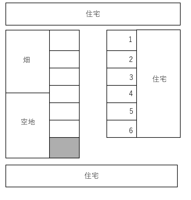 山本駐車場の駐車配置図