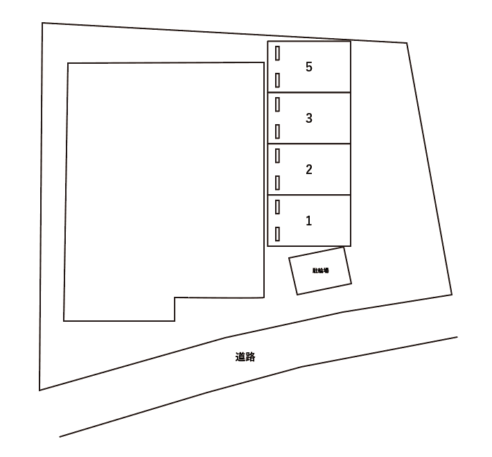 アムール清瀧の駐車配置図