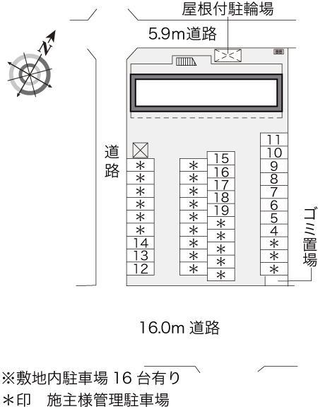 ラ・フォンティーヌ・シャステ(15127)の駐車配置図