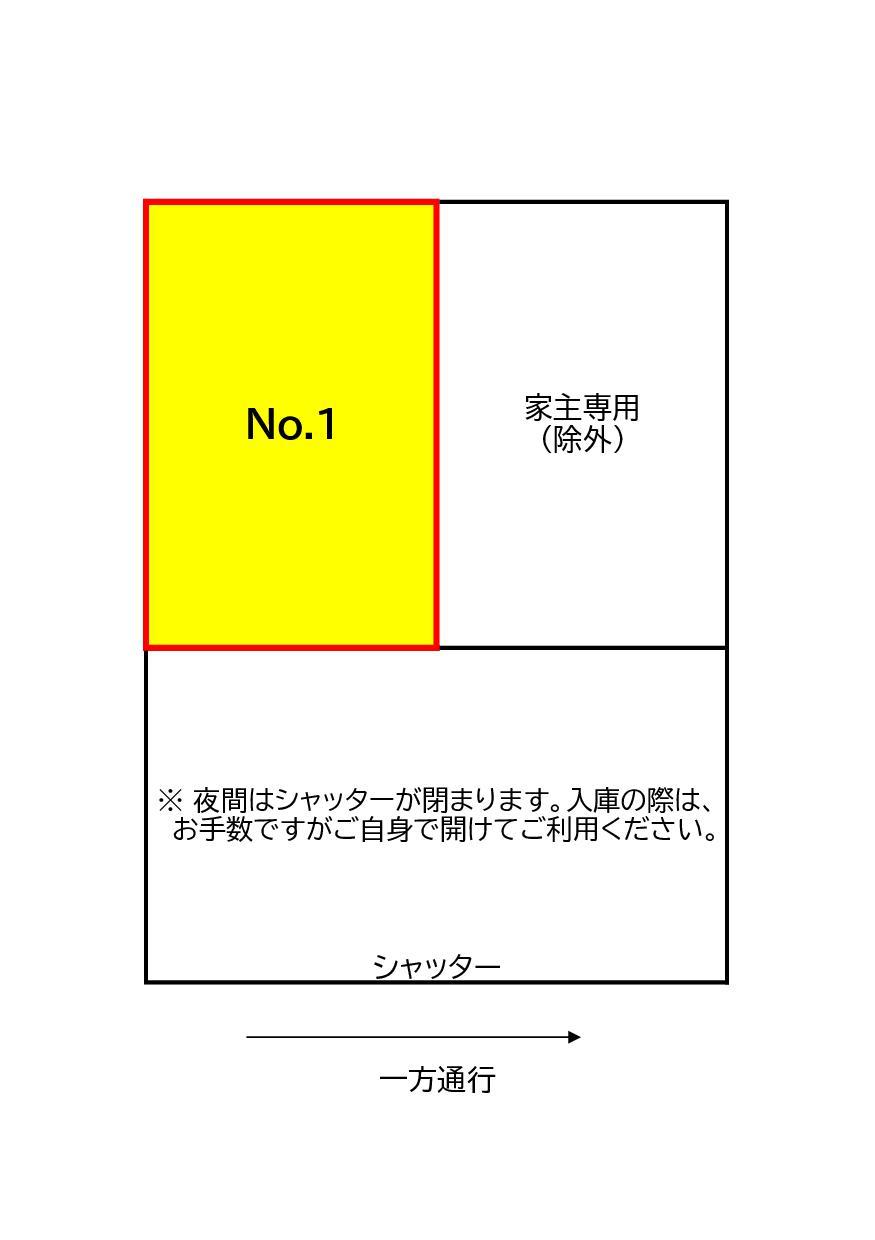 野添ビル駐車場の駐車配置図