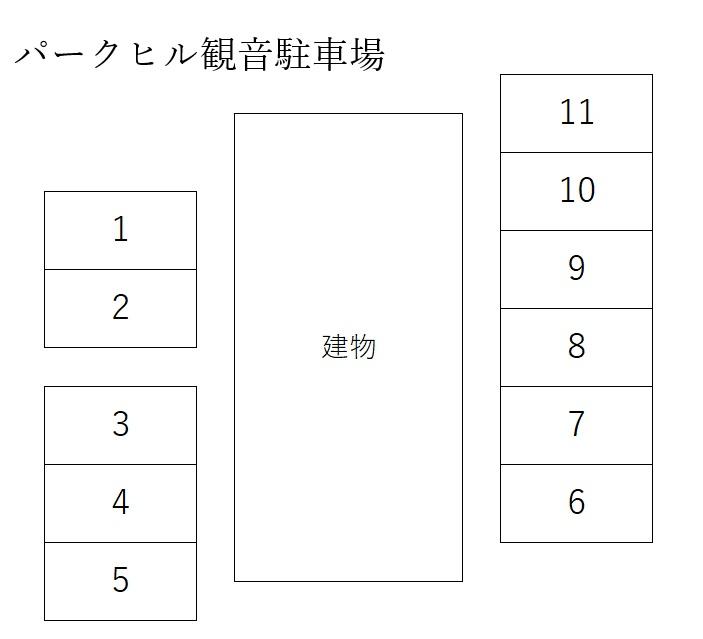 パークヒル観音駐車場の駐車配置図
