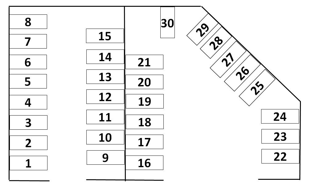 JINSEIパーキングⅡの駐車配置図
