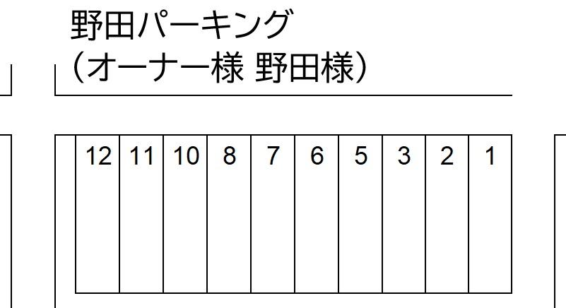 野田パーキングの駐車配置図