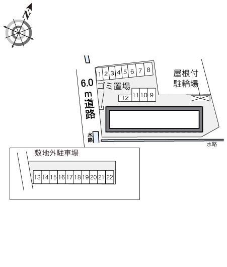 藤花(34765)の駐車配置図