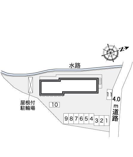 コンクエスト下小塙(37500) 敷地外駐車場の駐車配置図