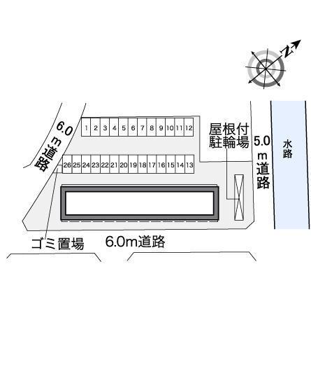 橋戸(36418)の駐車配置図