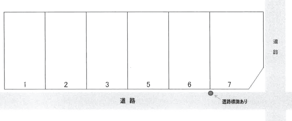西浦駐車場Lの駐車配置図