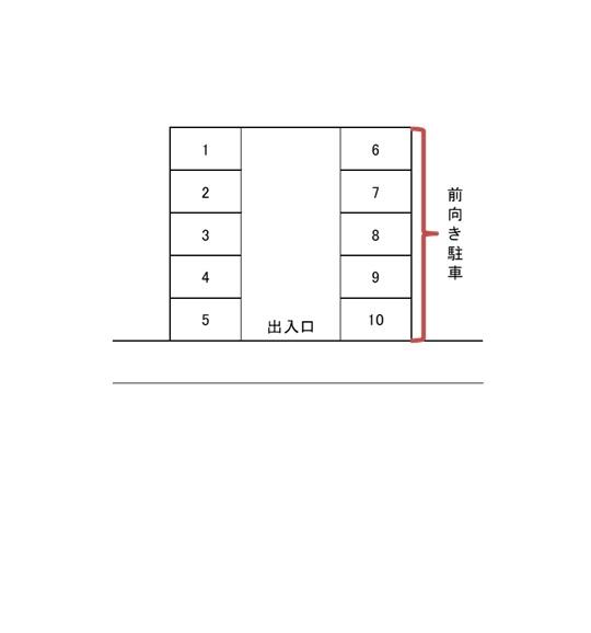 スマイルウェイ江戸川1丁目駐車場の駐車配置図