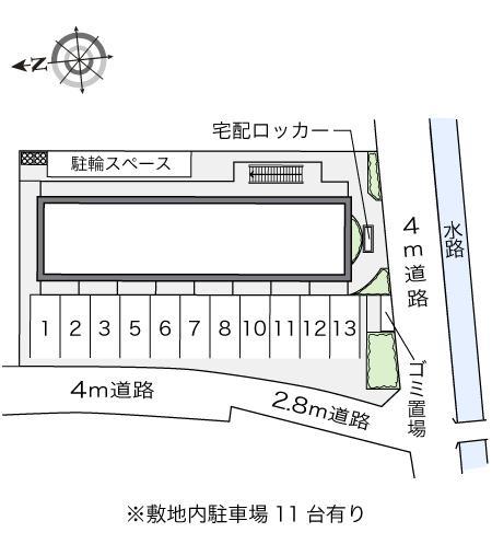 ヴィラ(12287)の駐車配置図