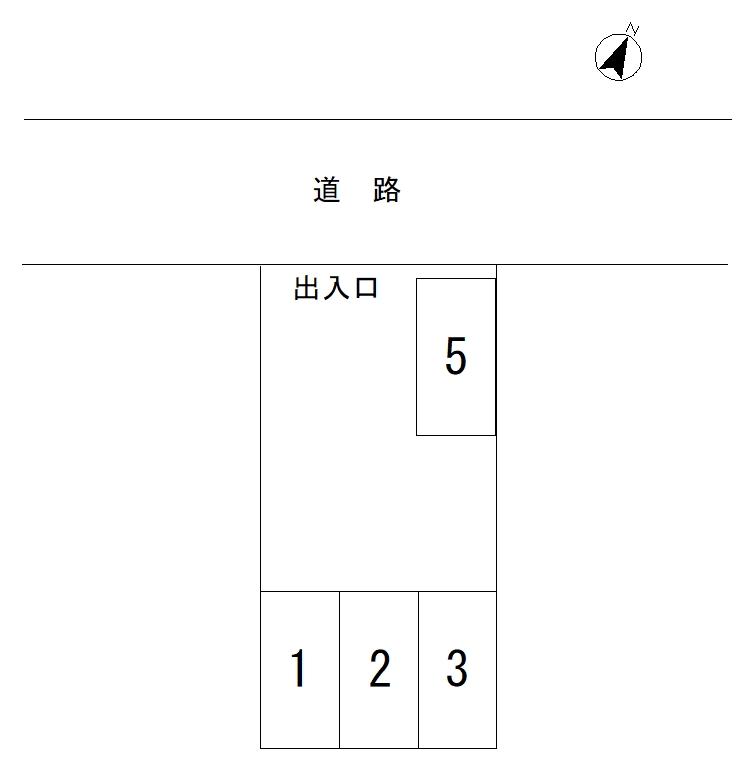前田駐車場の駐車配置図