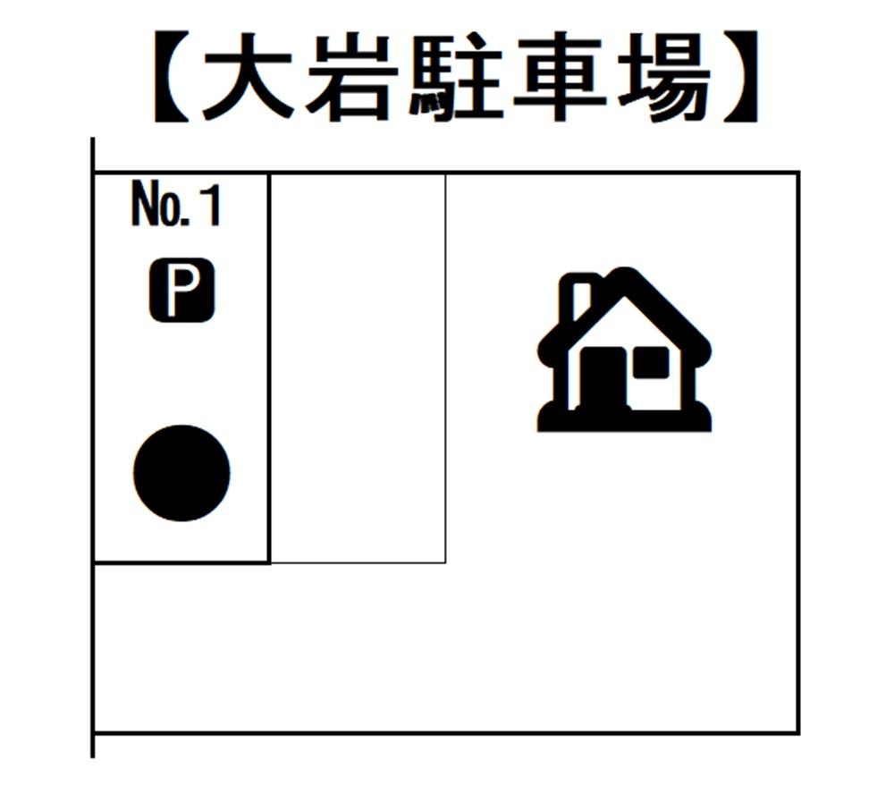 大岩駐車場の駐車配置図