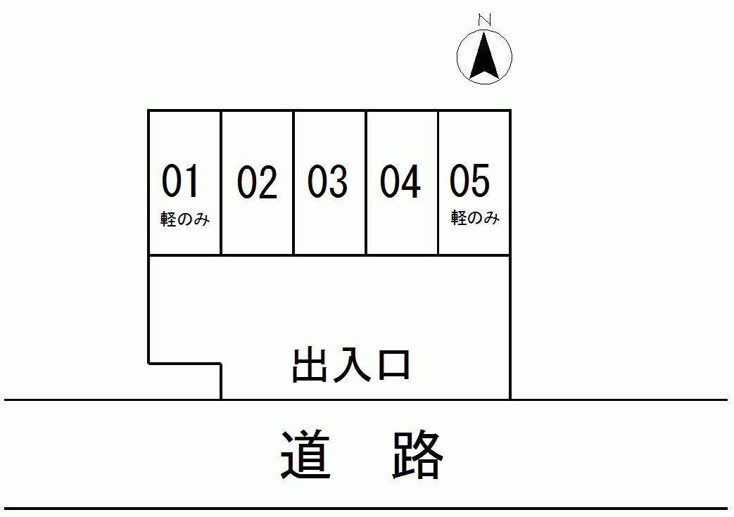 さくらパーキングの駐車配置図